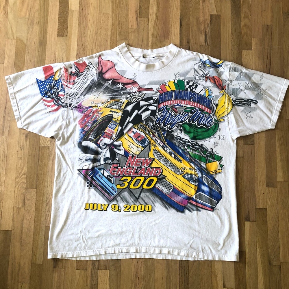Vintage NASCAR New England 300 T-shirt - XL